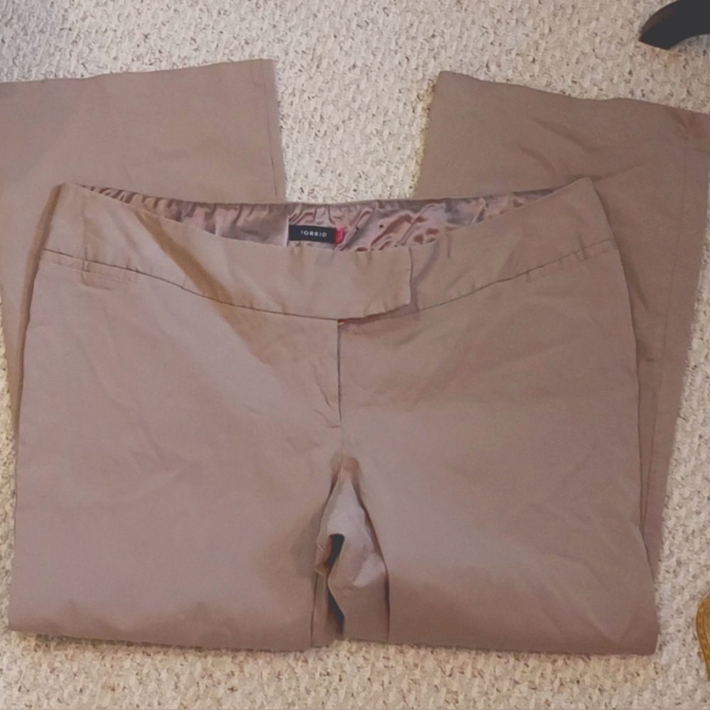 Torrid Cream Dress Pant